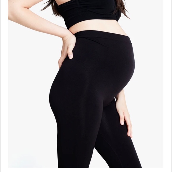 Ingrid & Isabel Seamless Maternity Leggings 6-8 - Picture 2 of 13